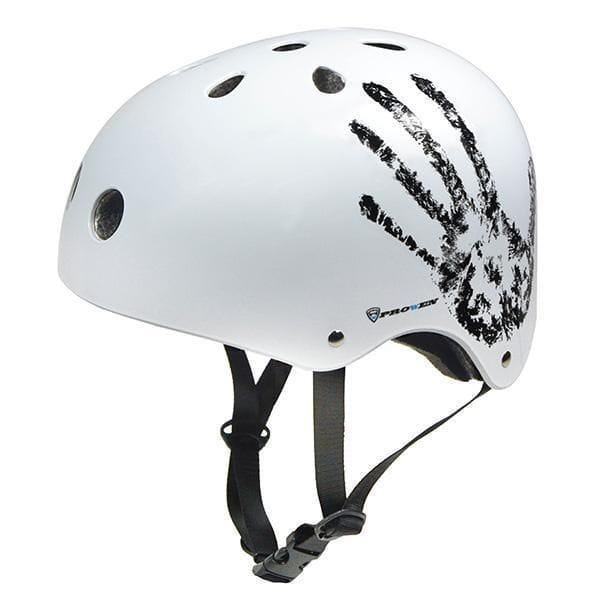 casco BMX freestyle blanco