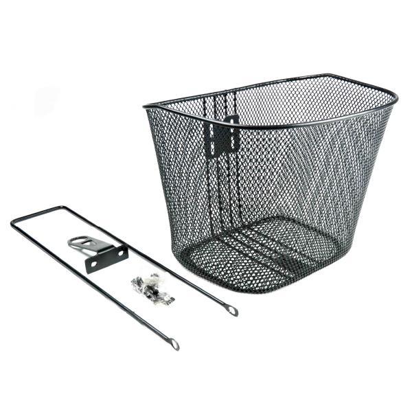 Cesta Delantera Fija Con Varilla Negra 26"