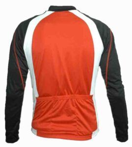 Maillot largo JL Wenti rojo negro - Imagen 2