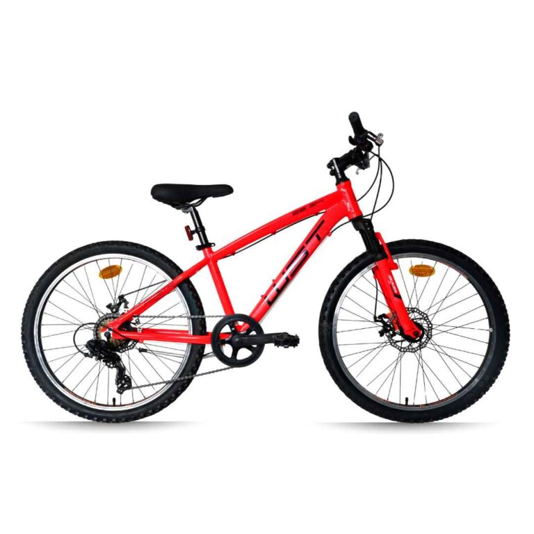 Bicicleta WST Cosmo 24 Pulgadas Disco Mecánico 21v. Rojo