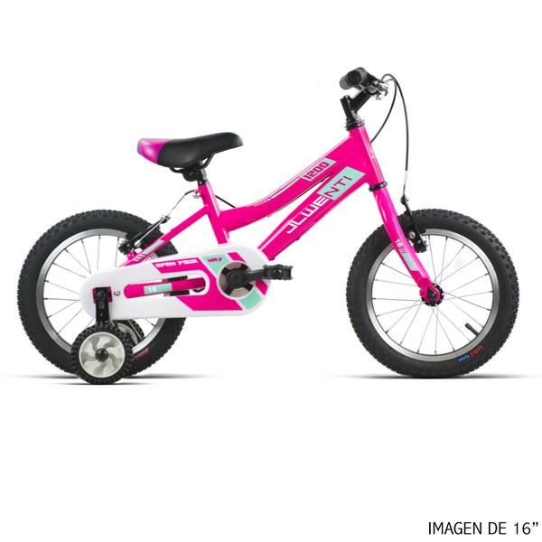 Bicicleta Infantil JL Wenti 18 Pulgadas Rosa
