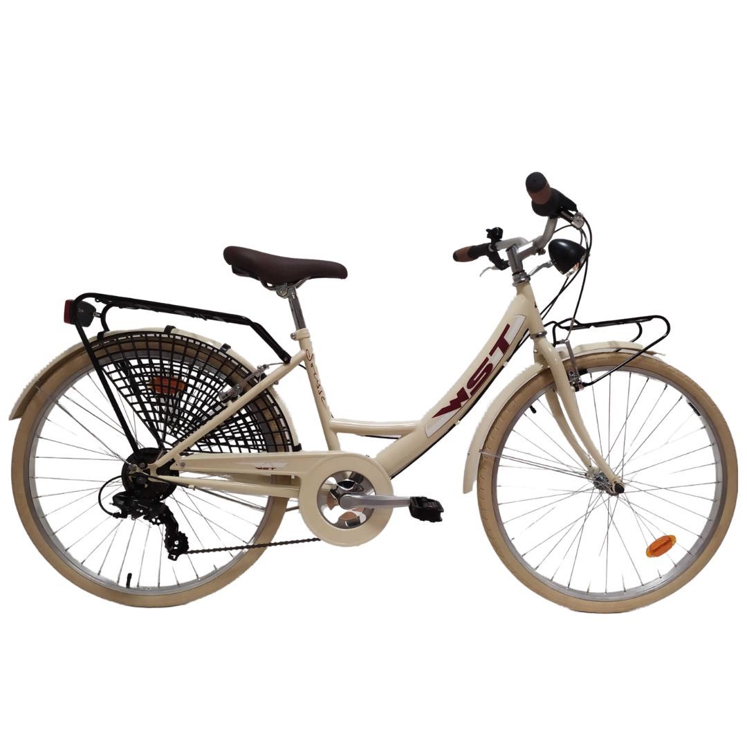 bicicleta-paseo-26-pulgadas-wst-sousse-crema Bicicleta Paseo 26 Pulgadas WST Sousse Crema